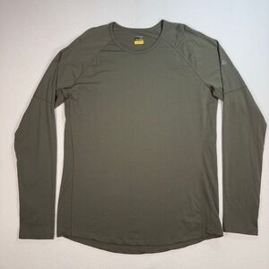 Icebreaker Merino 150 Zone Baselayer Shirt Mens 2XL Green Wool Thumbhole Stretch